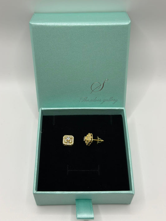 925 Silver Gold Plated Earrings