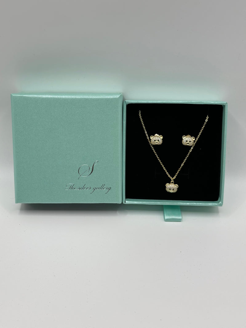 Set Sterling silver 925 gold plated