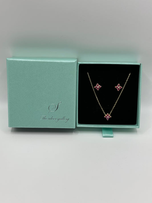 Set Sterling silver 925 gold plated