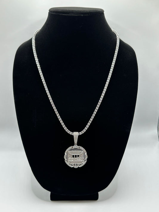 Moon Ice Necklace with The Last Supper Pendant