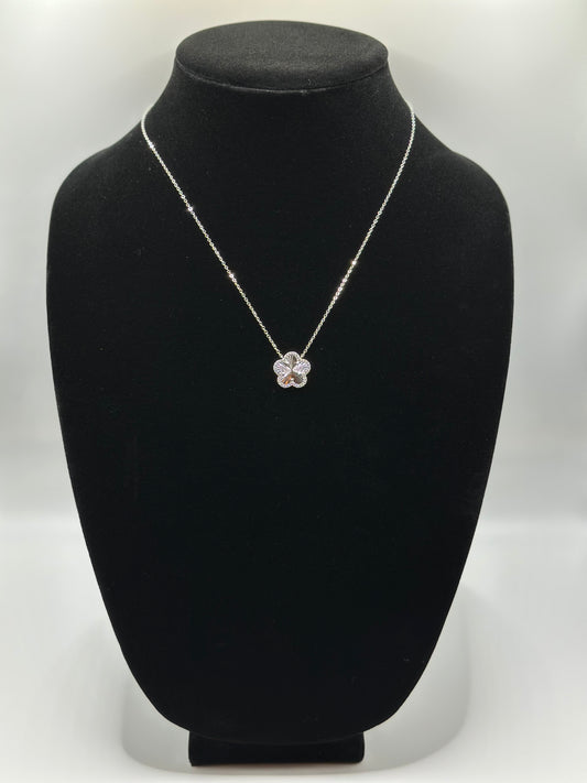 Sterling silver 925 necklace with cz pendant