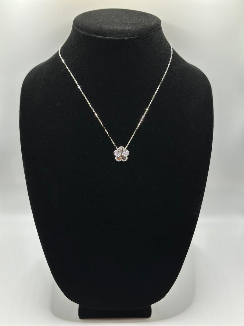 Sterling silver 925 necklace with cz pendant