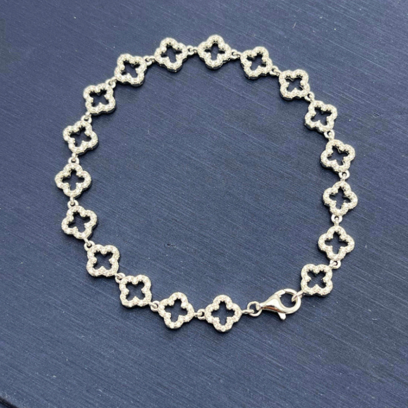Clover Leaf Bracelet 925 Silver
