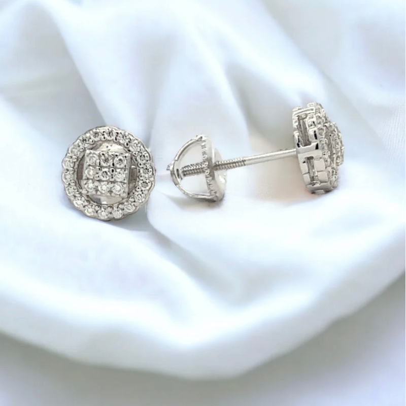 925 Sterling Silver Moissanite Earrings